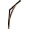 Ekena Millwork Legacy Steel Bracket, Hammered Dark Bronze 2"W x 24"D x 24"H BKTM02X24X24LEHDB - alternate 1